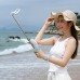 Multifunctional Outdoor Self-portrait Monopod Extendable Wired Selfie Stick Power Bank With Mini Handheld USB Fan - Blue